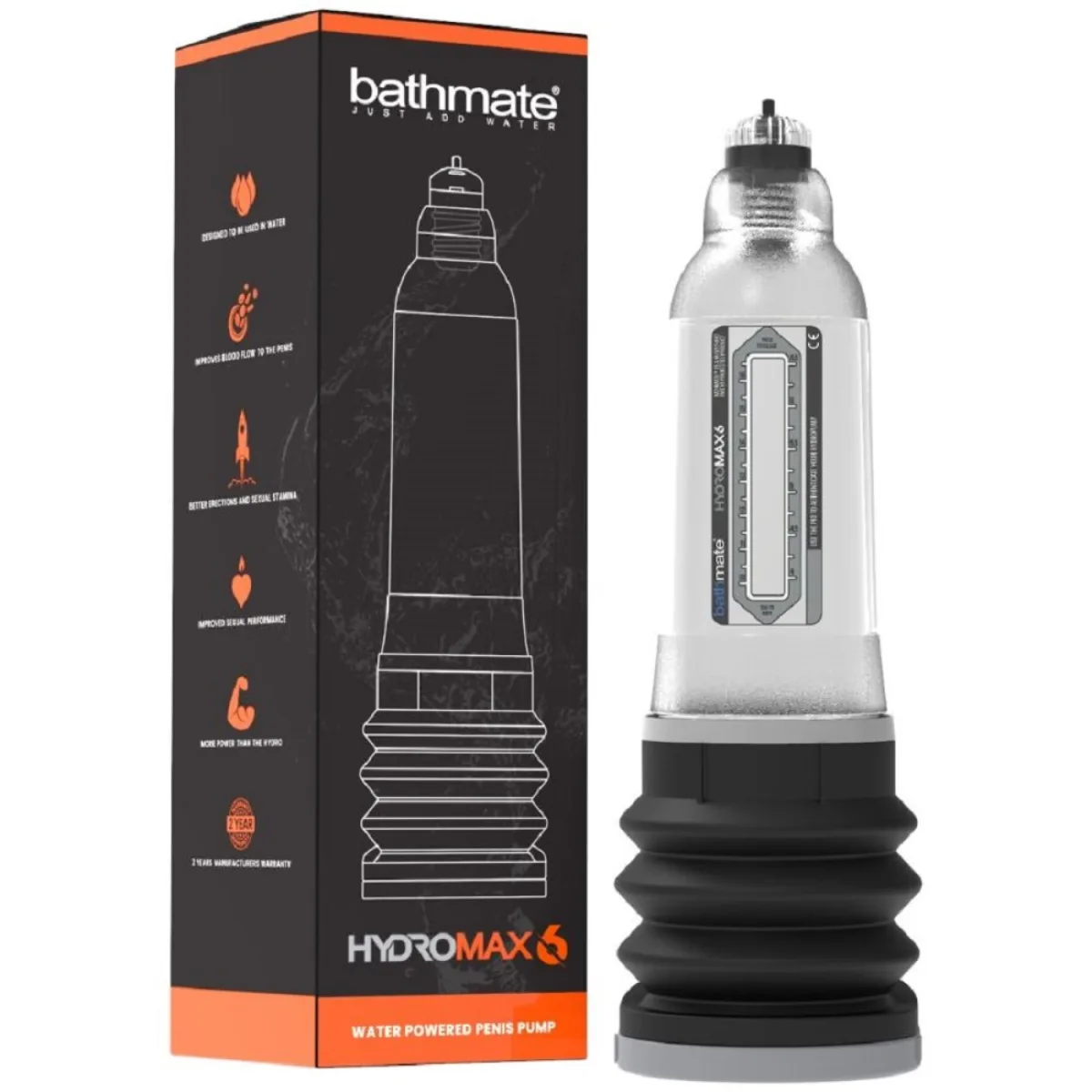 Bomba para el pene Bathmate Hydromax 6 Transparente Bomba para el pene Bathmate Hydromax 6 Transparente