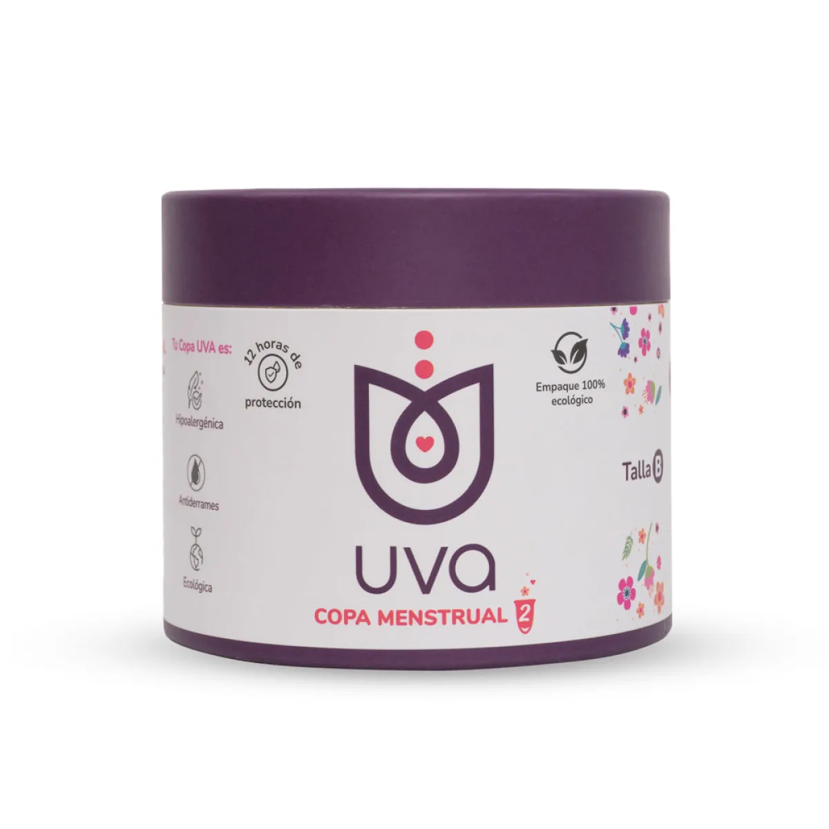 Copa Menstrual UVA 2 Talla B Morado Copa Menstrual UVA 2 Talla B Morado