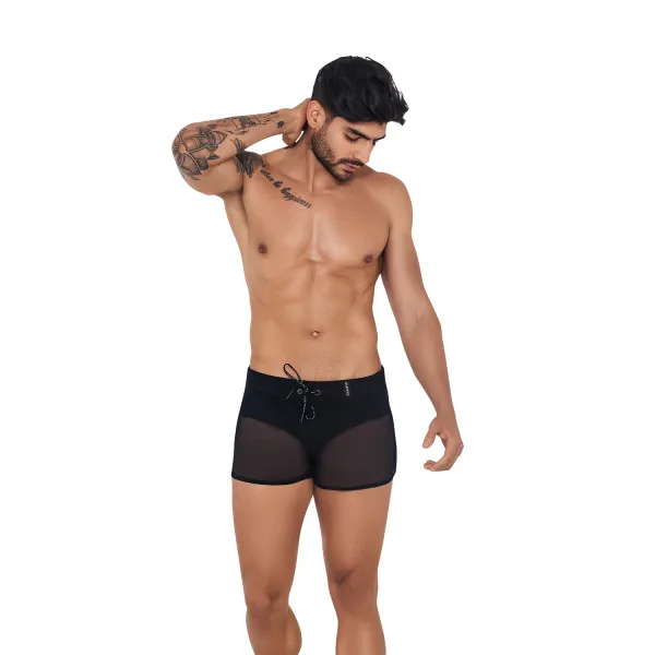 Short con Transparencia Clever - Talla: S, Color: Blanco