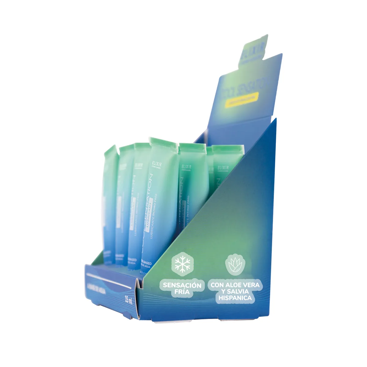 Lubricante Íntimo Frío Cool Sensation Elixir - Tamaño: Sachet Caja X24 Lubricante Íntimo Frío Cool Sensation Elixir - Tamaño: Sachet Caja X24