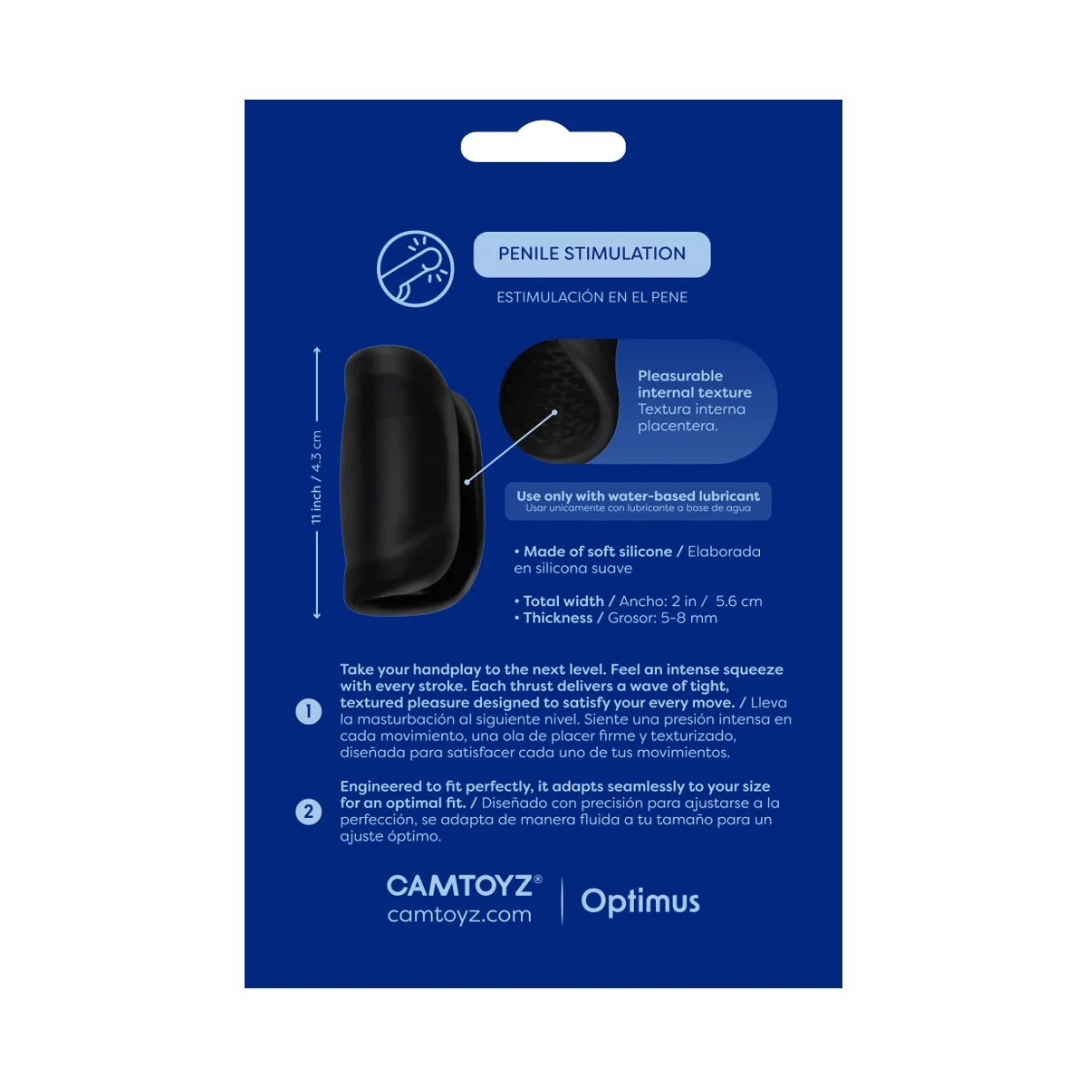 Handet Masturbador de Silicona Texturizado Camtoyz Handet Masturbador de Silicona Texturizado Camtoyz