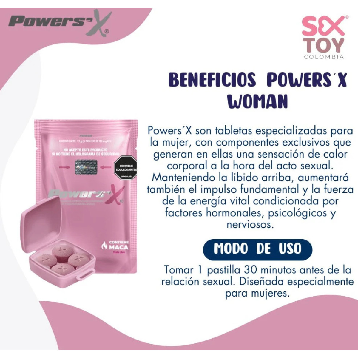Power x Woman Set x 4 Comprimidos Power x Woman Set x 4 Comprimidos