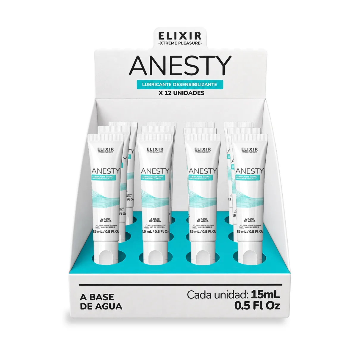 Elixir Anesty Lubricante íntimo Anal Desensibilizante - Tamaño: Caja x12 (15ml) Elixir Anesty Lubricante íntimo Anal Desensibilizante - Tamaño: Caja x12 (15ml)