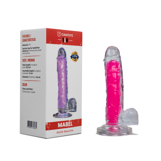 Dildo Realista Mabel Rosado 18,5 cm Camtoyz