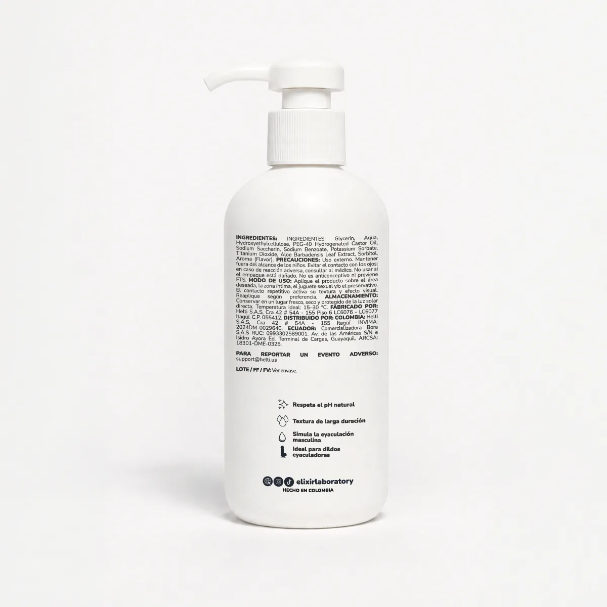 Cum Blanco Gel Íntimo Cremoso Elixir Cum Blanco Gel Íntimo Cremoso Elixir