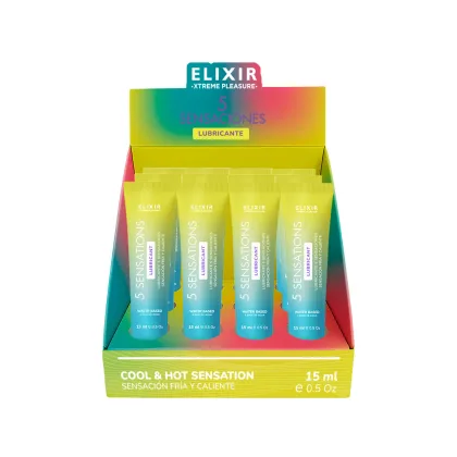 Lubricante 5 Sensaciones Elixir - Tamaño: Caja x12 (15ml)