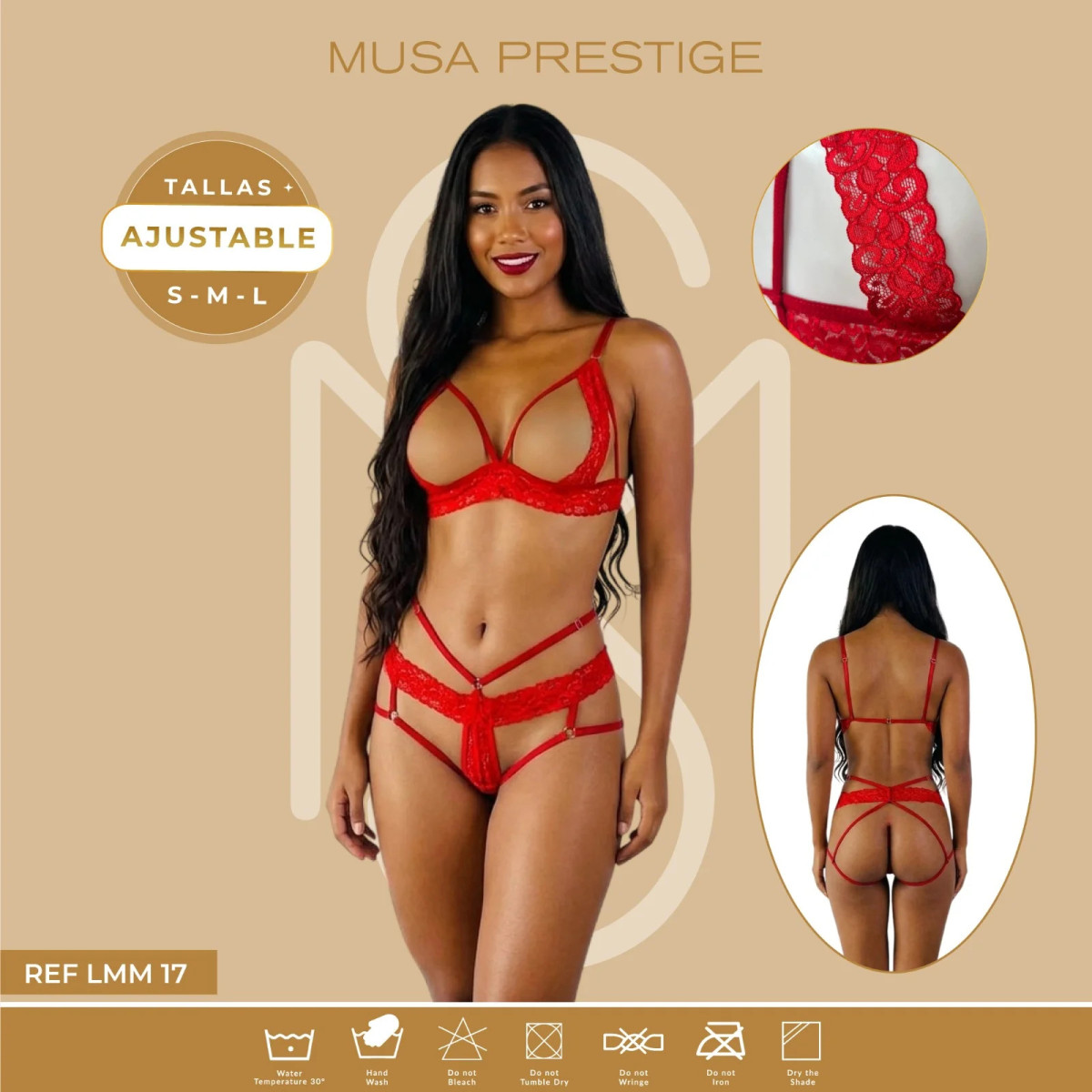 Lenceria LMM 17 ROJO Lenceria LMM 17 ROJO