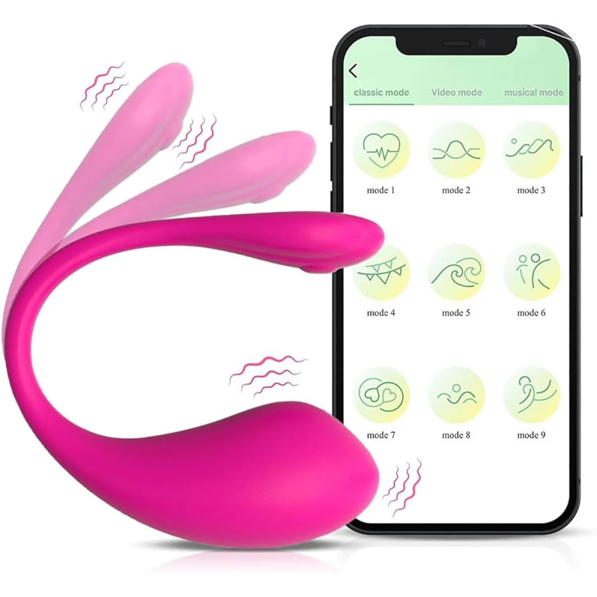 Vibrador Jumping Egg APP Tamaño del producto: 95*85*35 mm Vibrador Jumping Egg APP Tamaño del producto: 95*85*35 mm