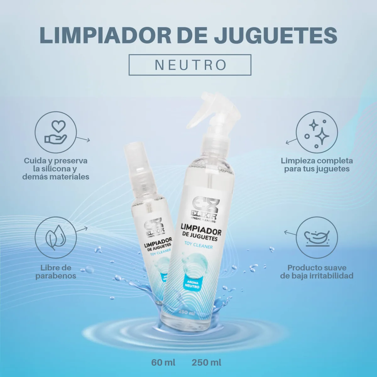Limpiador De Juguetes Elixir Neutro Limpiador De Juguetes Elixir Neutro