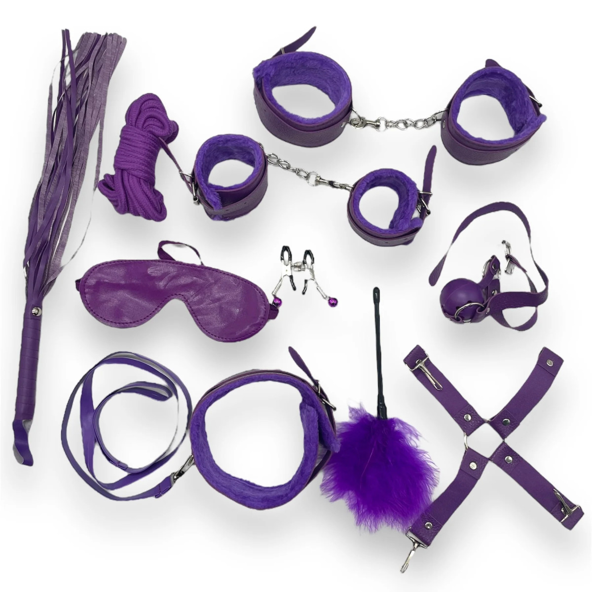 Kit Sometimiento Bondage x 10 Piezas ROJO Kit Sometimiento Bondage x 10 Piezas ROJO