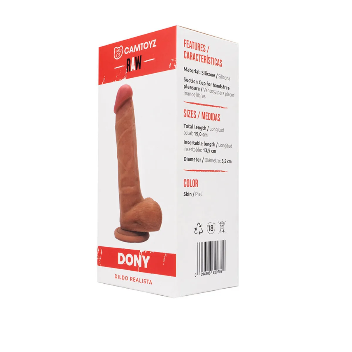 Dildo Realista Dony 18 cm Dildo Realista Dony 18 cm