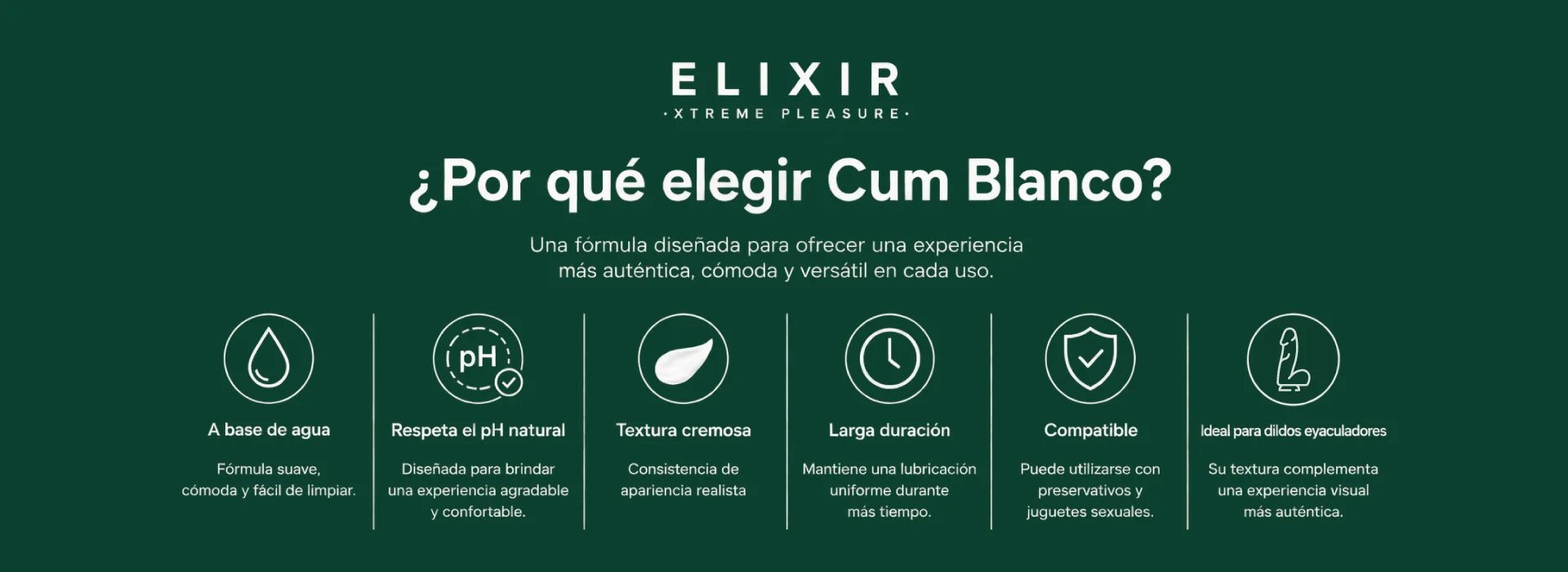 ¿Por qué elegir Cum Blanco Elixir?